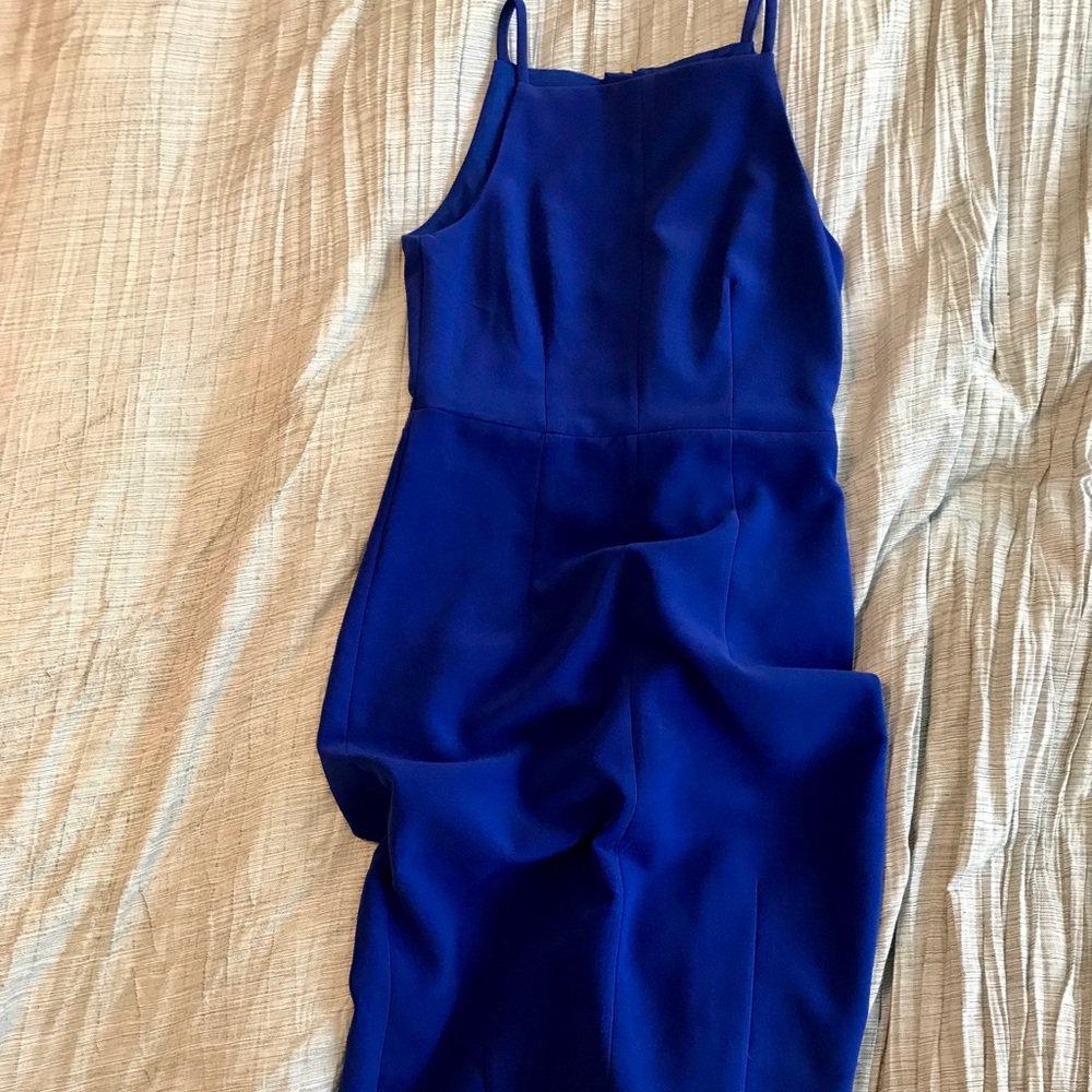 H&M Royal Blue Midi Dress - Size: 4